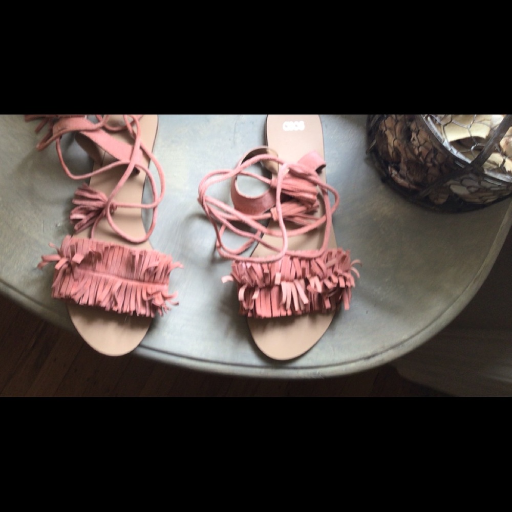 ASOS pink sandals